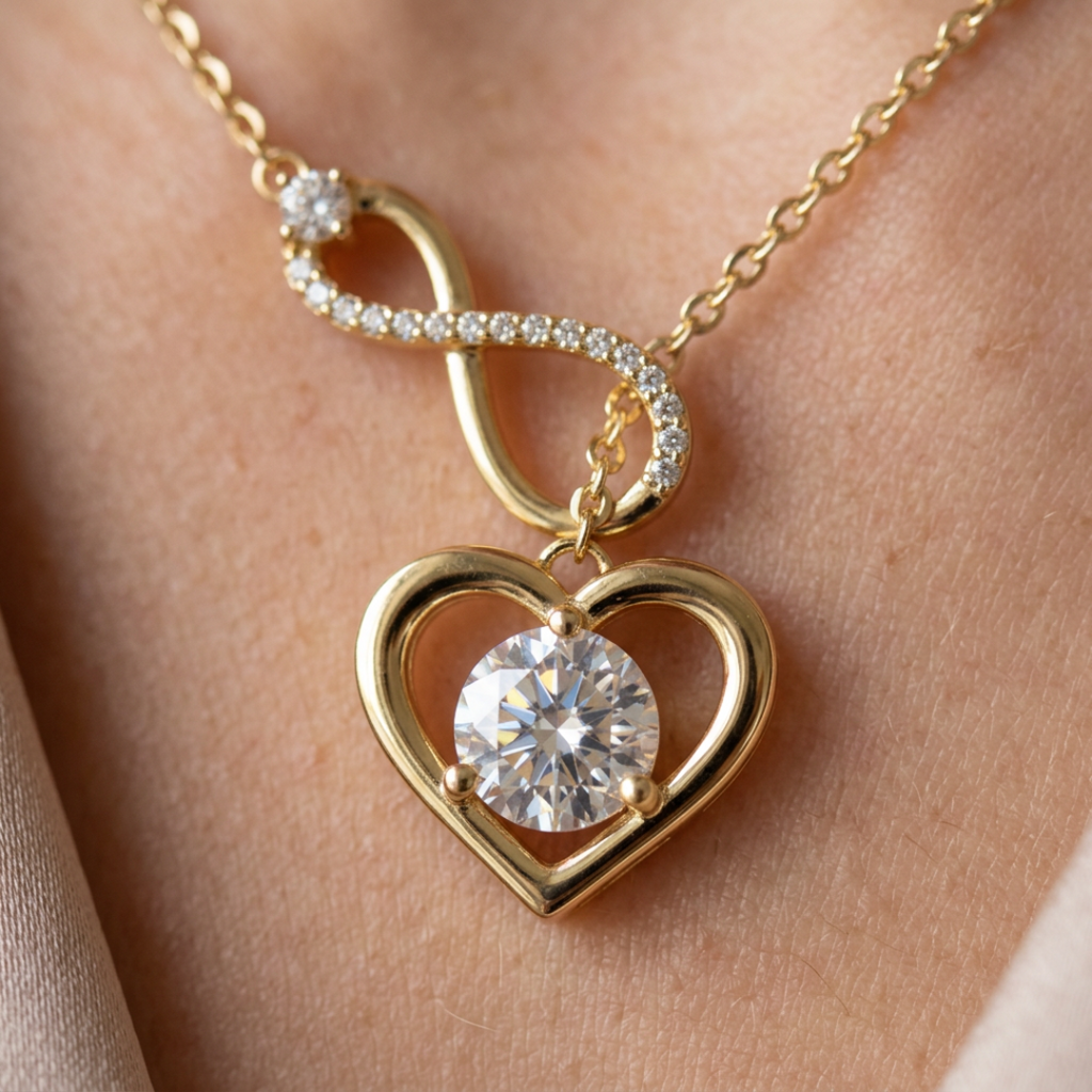 Alessandra Infinity Pendant Necklace