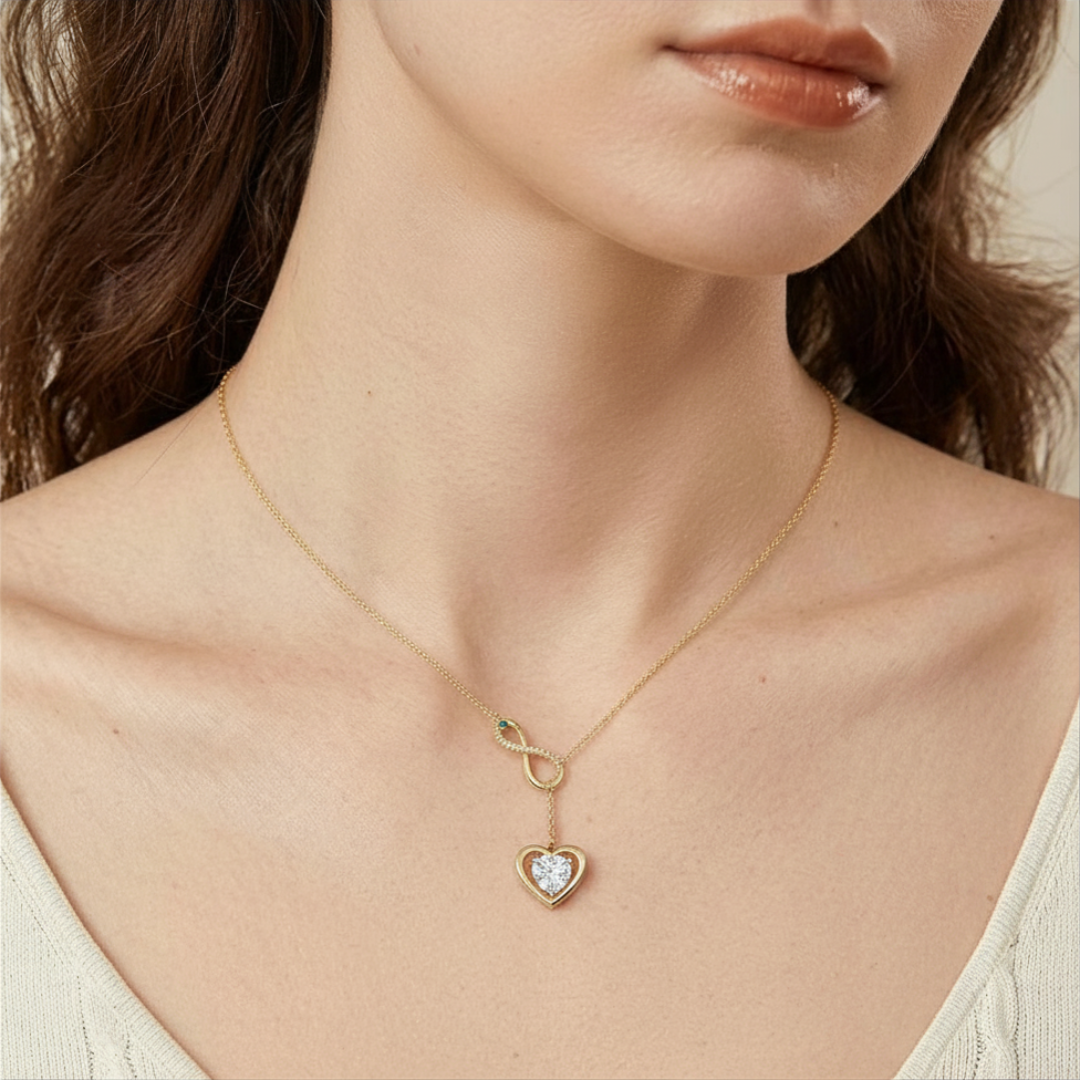 Alessandra Infinity Pendant Necklace