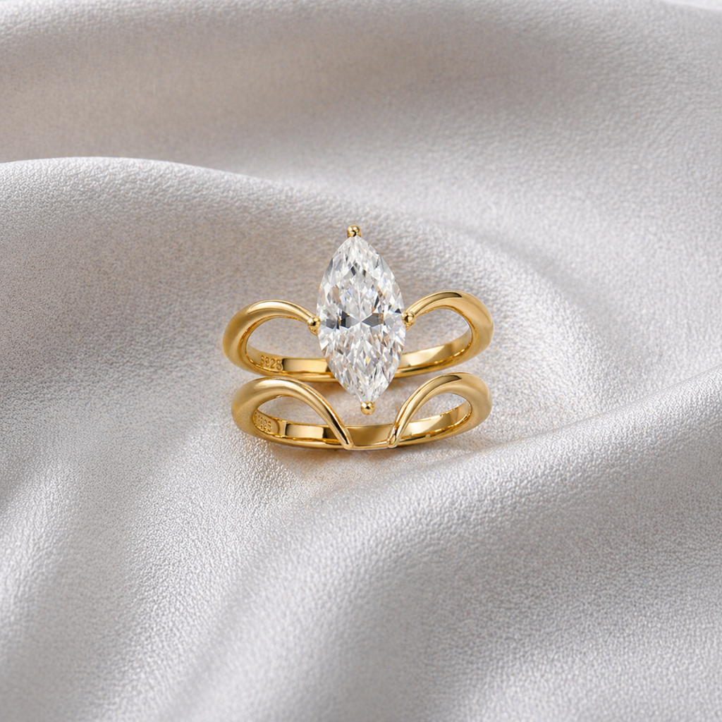 Aurora Crown Ring Set