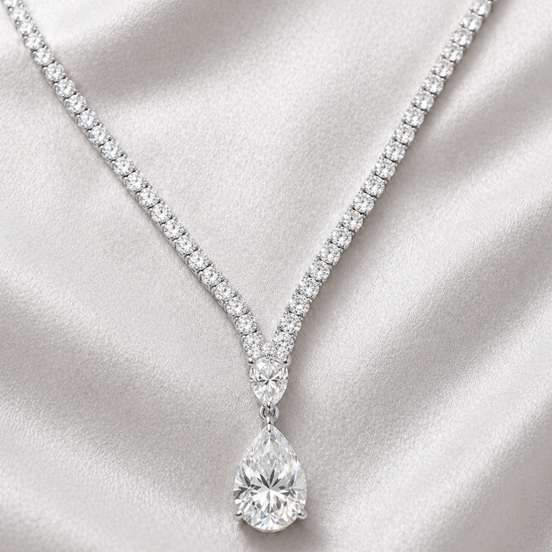 Brianna Ice Tennis Necklace