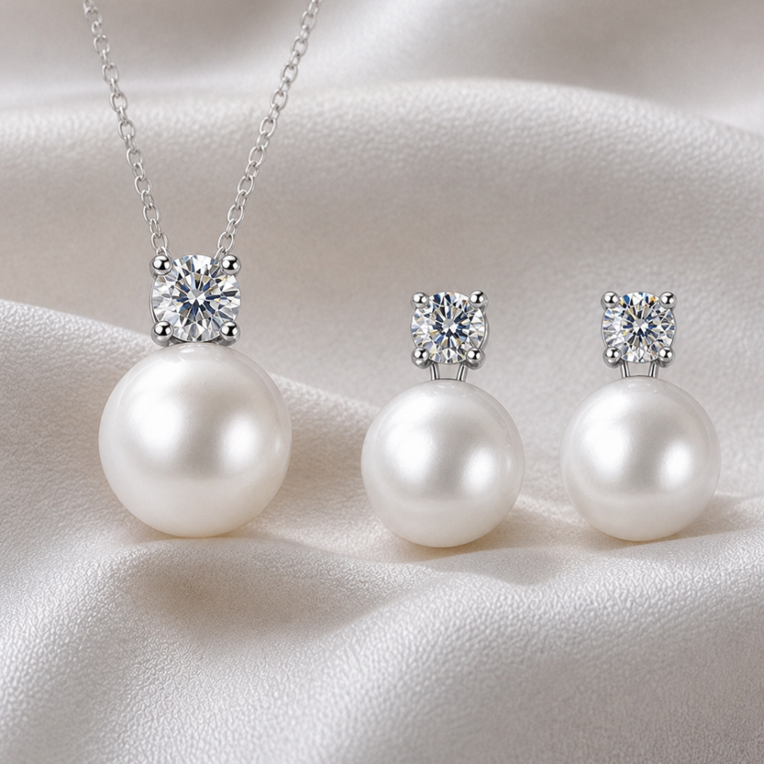 Celestine Pearl Jewelry Set