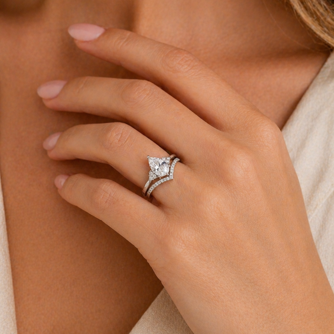 Fiorella Marquise Ring Set