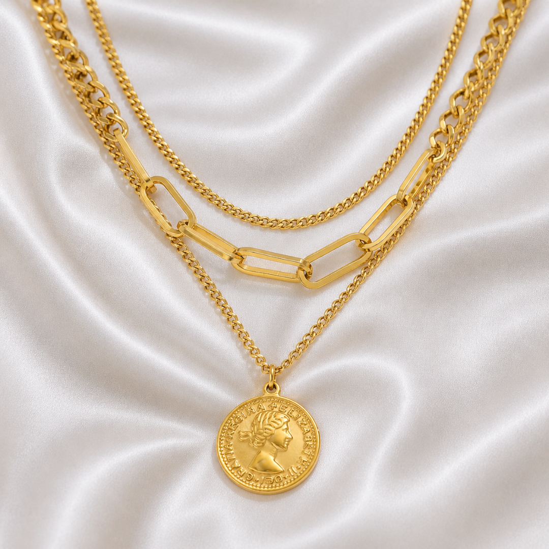 Lorelei Layered Coin Necklace