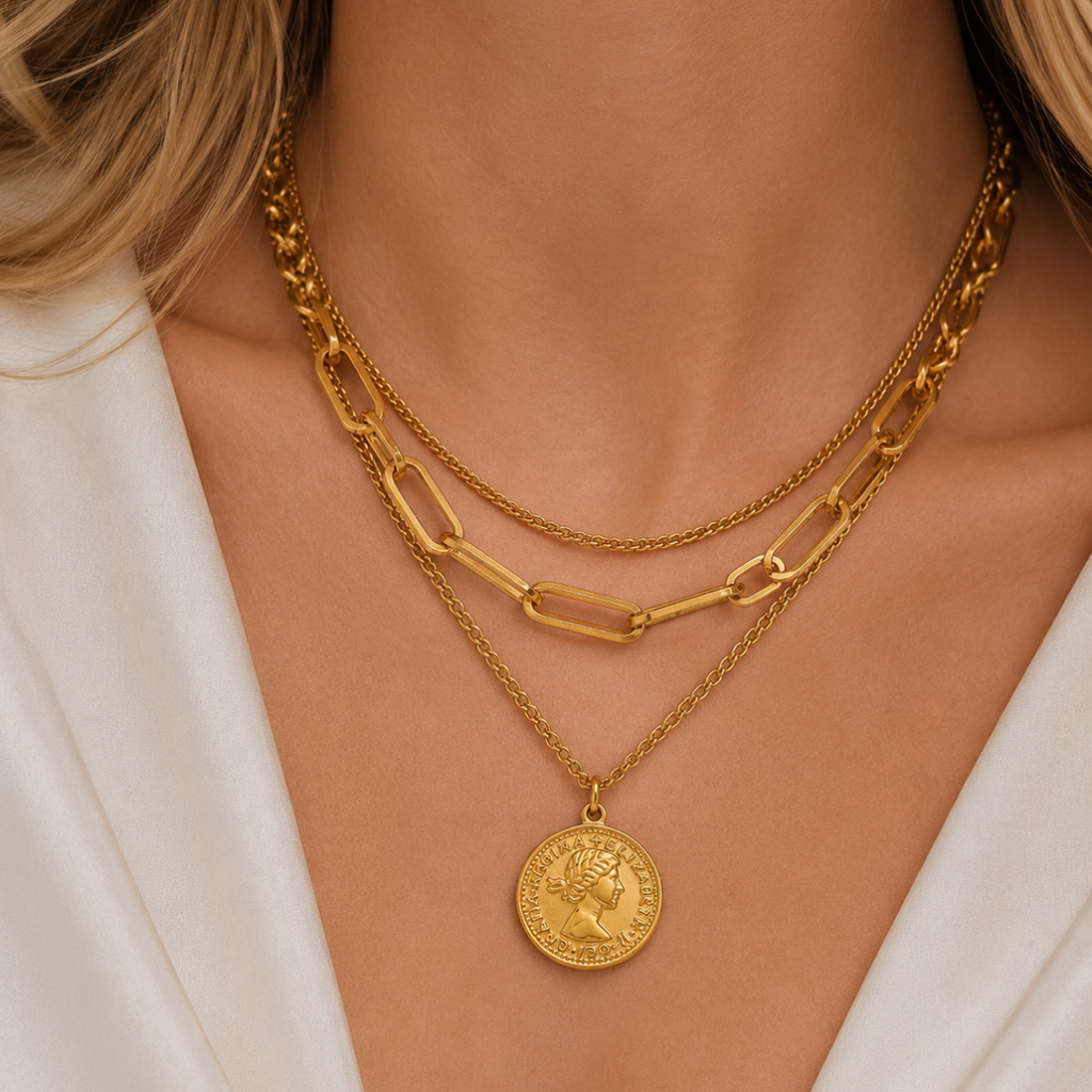 Lorelei Layered Coin Necklace