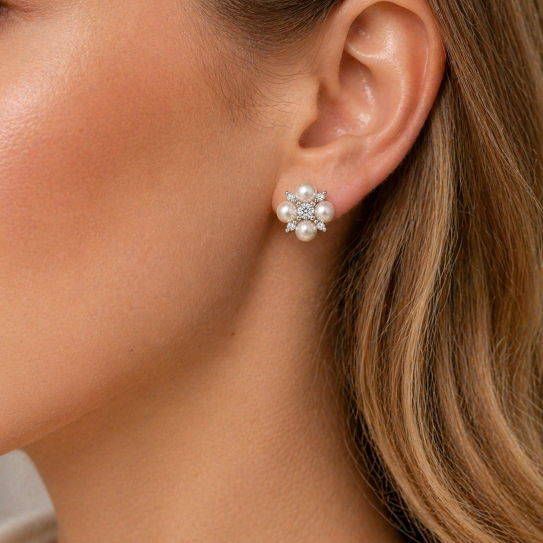 Madeline Pearl Stud Earrings