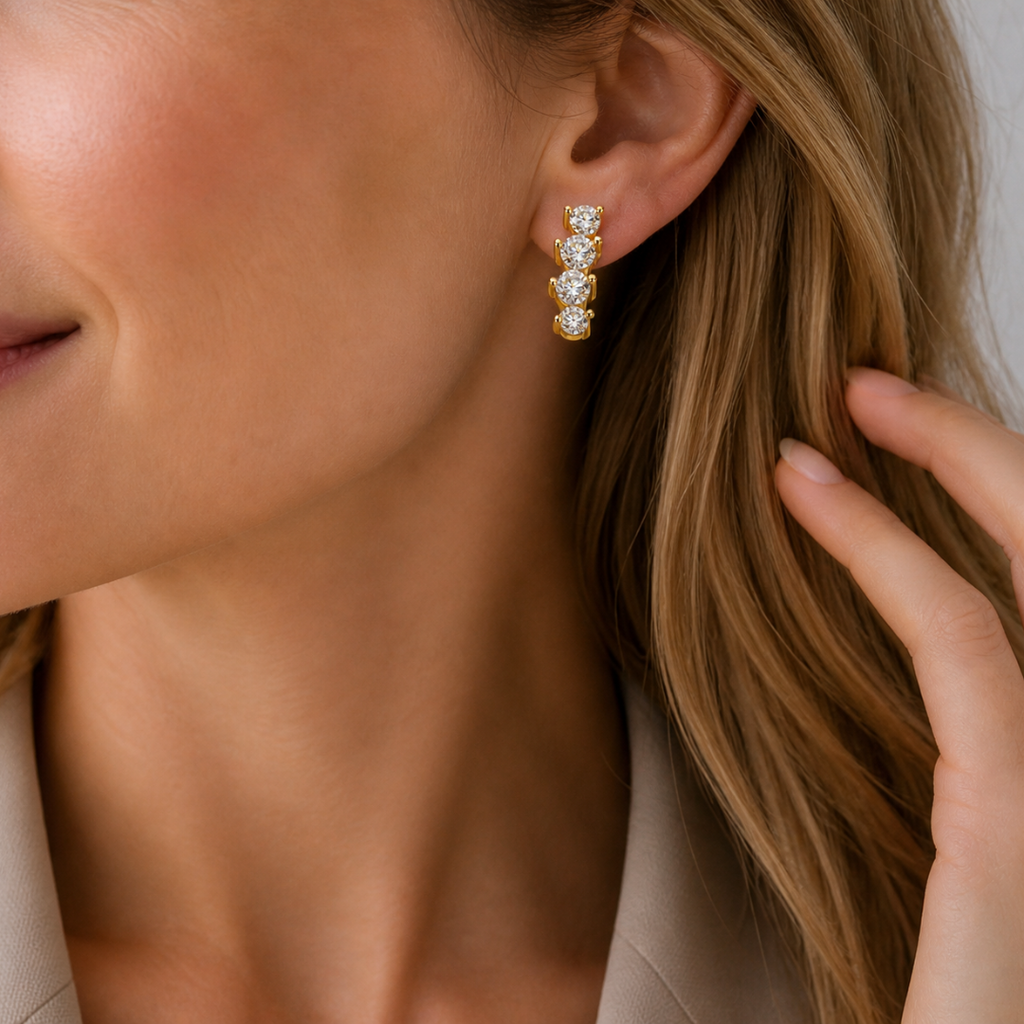 Zoe Eclat Stud Earrings